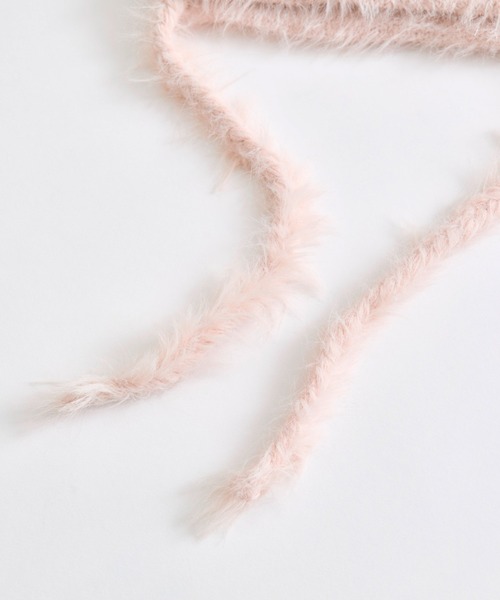 OLIVE des OLIVE（オリーブデオリーブ）の「ねこ耳シャギーニット帽（ニットキャップ/ビーニー・レディース・グレー/ピンク/アイボリー・FREE）」の8枚目の写真