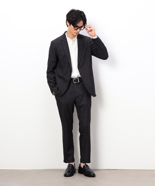 COMME CA ISM（コムサイズム）の「【セットアップ対応】デニムライクストレッチ テーラードジャケット（テーラードジャケット・メンズ・ブラック/ネイビー・SMALL/MEDIUM/LARGE）」の7枚目の写真