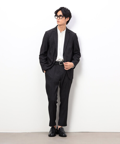 COMME CA ISM（コムサイズム）の「【セットアップ対応】デニムライクストレッチ テーラードジャケット（テーラードジャケット・メンズ・ブラック/ネイビー・SMALL/MEDIUM/LARGE）」の13枚目の写真