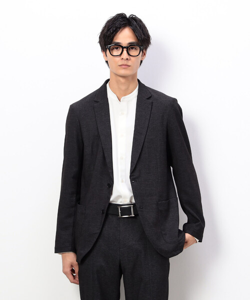 COMME CA ISM（コムサイズム）の「【セットアップ対応】デニムライクストレッチ テーラードジャケット（テーラードジャケット・メンズ・ブラック/ネイビー・SMALL/MEDIUM/LARGE）」の3枚目の写真