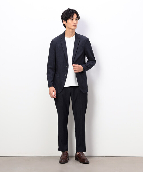 COMME CA ISM（コムサイズム）の「【セットアップ対応】デニムライクストレッチ テーラードジャケット（テーラードジャケット・メンズ・ブラック/ネイビー・SMALL/MEDIUM/LARGE）」の6枚目の写真