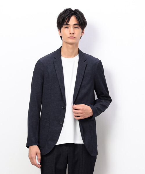 COMME CA ISM（コムサイズム）の「【セットアップ対応】デニムライクストレッチ テーラードジャケット（テーラードジャケット・メンズ・ブラック/ネイビー・SMALL/MEDIUM/LARGE）」の11枚目の写真