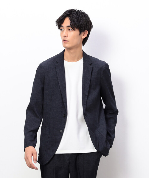 COMME CA ISM（コムサイズム）の「【セットアップ対応】デニムライクストレッチ テーラードジャケット（テーラードジャケット・メンズ・ブラック/ネイビー・SMALL/MEDIUM/LARGE）」の19枚目の写真