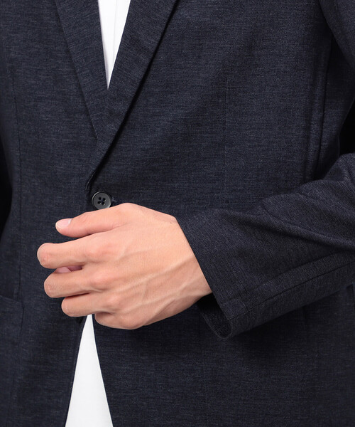 コムサイズム（COMME CA ISM）/【セットアップ対応】デニムライクストレッチ テーラードジャケット セットアップ対応】デニムライクストレッチ テーラードジャケット