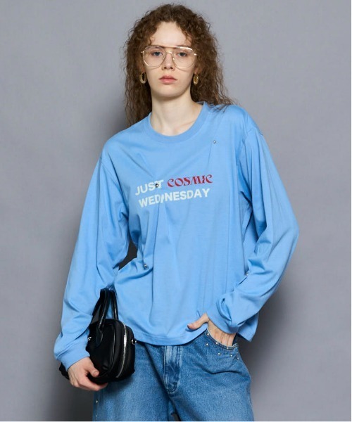 【美品】MAISON SPECIAL ボンテージ シャツ ブルー MAISON SPECIAL(メゾンスペシャル)｜Striped Zip Shirt/ストライプ