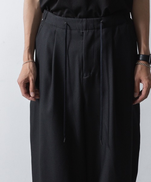 ato(アトウ)の「RECYCLE POLYESTER CUFFS PANTS(その他パンツ・メンズ・ブラック/トップグレー/ベージュ・44/48/46)」の9枚目の写真