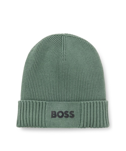 セール】ロゴディテール ビーニー コットン/バージンウール（ニット