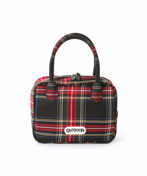 OUTDOOR PRODUCTS（アウトドアプロダクツ）の「2WAY CUBE BAG Plaid Pattern（クラッチバッグ・レディース・レッド・FREE）」の3枚目の写真