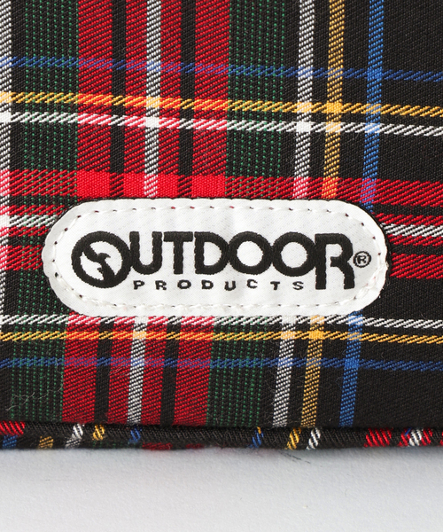 OUTDOOR PRODUCTS（アウトドアプロダクツ）の「2WAY CUBE BAG Plaid Pattern（クラッチバッグ・レディース・レッド・FREE）」の4枚目の写真