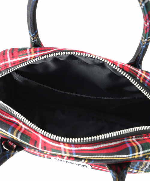 OUTDOOR PRODUCTS（アウトドアプロダクツ）の「2WAY CUBE BAG Plaid Pattern（クラッチバッグ・レディース・レッド・FREE）」の11枚目の写真