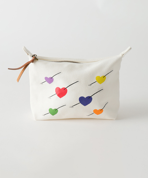 SLOBE IENA(スローブイエナ)の「aki ishibashi ミドルポーチ(ポーチ・レディース・ブルー/ホワイト・FREE)」の5枚目の写真