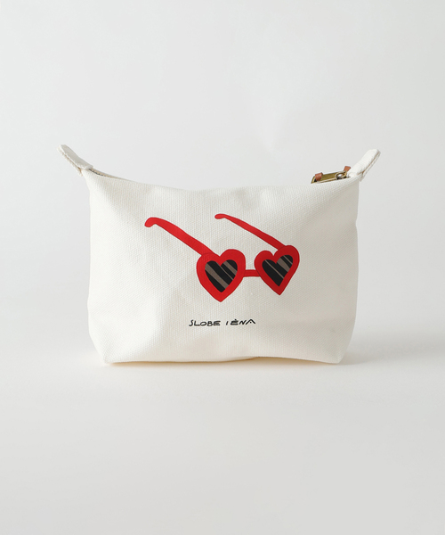 SLOBE IENA(スローブイエナ)の「aki ishibashi ミドルポーチ(ポーチ・レディース・ブルー/ホワイト・FREE)」の7枚目の写真