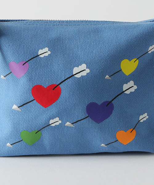 SLOBE IENA(スローブイエナ)の「aki ishibashi ミドルポーチ(ポーチ・レディース・ブルー/ホワイト・FREE)」の17枚目の写真