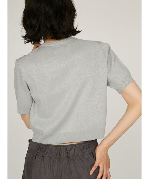 emmi（エミ）の「【限定カラー】emmiロゴアンサンブルニットトップス（カーディガン/ボレロ・レディース・アイボリー/ライトベージュ/ベビーピンク/グレー/ピンク・F）」の17枚目の写真