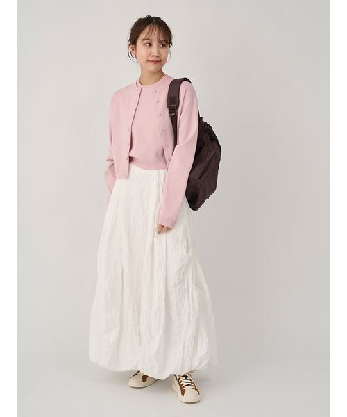セール】【限定カラー】emmiロゴアンサンブルニットトップス