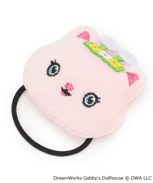 petit main（プティマイン）の「【ギャビー】フェイスヘアゴム（ヘアゴム・キッズ・オフホワイト/レッド・F）」の2枚目の写真