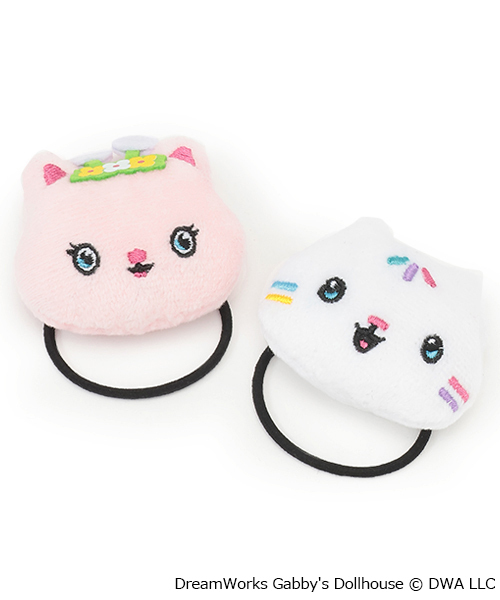 petit main（プティマイン）の「【ギャビー】フェイスヘアゴム（ヘアゴム・キッズ・オフホワイト/レッド・F）」の3枚目の写真