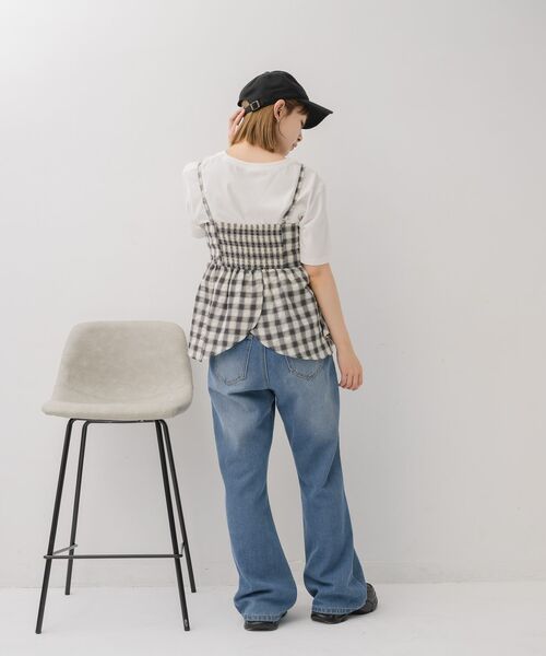 RETRO GIRL(レトロガール)の「チェックイレヘムビスチェ(シャツ/ブラウス・レディース・ブルー系その他2/ブラック系その他2/レッド系その他2・FREE)」の22枚目の写真