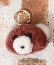crossi（クロッシー）の「モコモコくまさん アニマルぬいぐるみバッグチャーム キーホルダー（チャーム）」