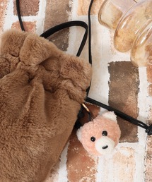 FUNALIVE（ファンアライブ）の「モコモコくまさん アニマルぬいぐるみバッグチャーム キーホルダー（チャーム）」