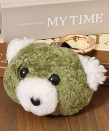 crossi（クロッシー）の「モコモコくまさん アニマルぬいぐるみバッグチャーム キーホルダー（チャーム）」