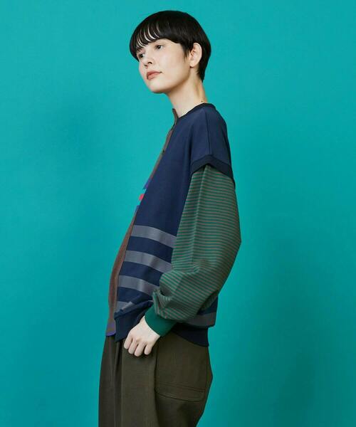 FRAPBOIS（フラボア）の「メタフォー カットソー（Tシャツ/カットソー・レディース・ブラウン系その他/ブルー系その他・1/2）」の3枚目の写真