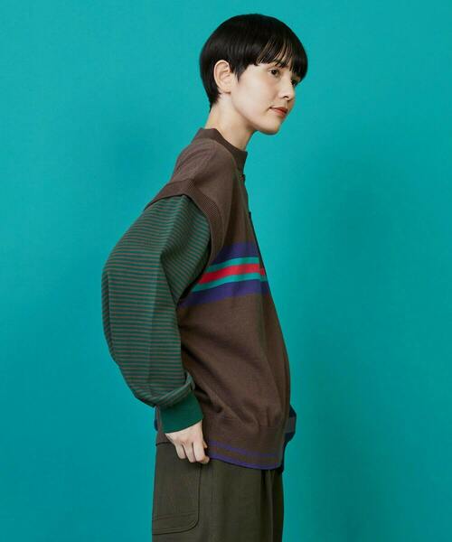 FRAPBOIS（フラボア）の「メタフォー カットソー（Tシャツ/カットソー・レディース・ブラウン系その他/ブルー系その他・1/2）」の5枚目の写真