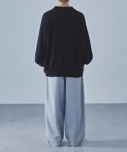 SLICK（スリック）の「【SLICK/スリック】Loop Yarn Skipper Polo Knit/ループヤーンスキッパーポロ ニット/ヴィンテージ（ポロシャツ・メンズ・チャコールグレー/ブラック・1/2/3）」の6枚目の写真