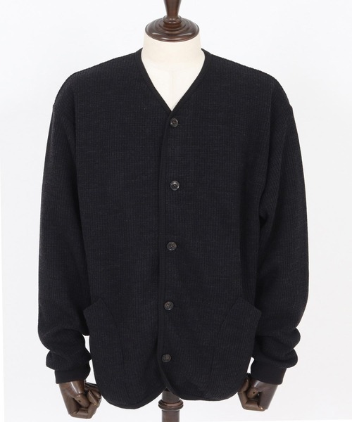 CAMBIO（カンビオ）の「mcg3694- ウール混ビッグワッフルカーディガン(CAM-7290)（カーディガン/ボレロ・メンズ・ブラック/杢グレー/マスタード・M/L）」の16枚目の写真