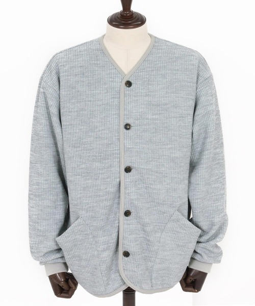 CAMBIO（カンビオ）の「mcg3694- ウール混ビッグワッフルカーディガン(CAM-7290)（カーディガン/ボレロ・メンズ・ブラック/杢グレー/マスタード・M/L）」の18枚目の写真