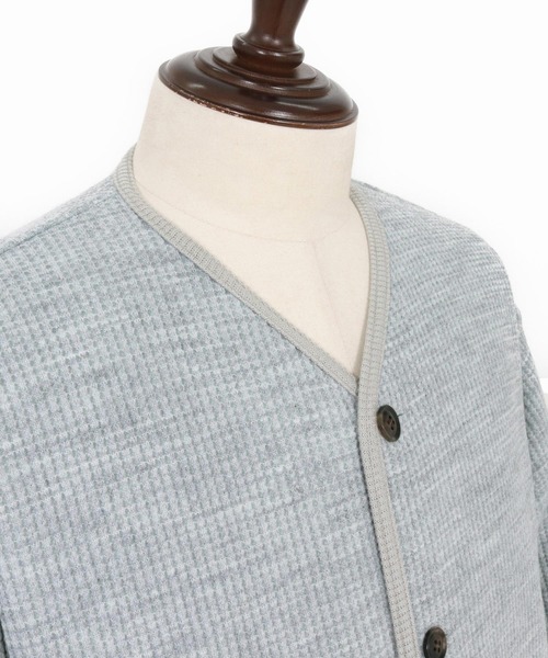 CAMBIO（カンビオ）の「mcg3694- ウール混ビッグワッフルカーディガン(CAM-7290)（カーディガン/ボレロ・メンズ・ブラック/杢グレー/マスタード・M/L）」の20枚目の写真