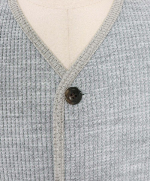 CAMBIO（カンビオ）の「mcg3694- ウール混ビッグワッフルカーディガン(CAM-7290)（カーディガン/ボレロ・メンズ・ブラック/杢グレー/マスタード・M/L）」の21枚目の写真