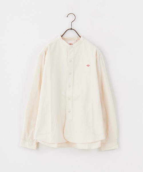 DANTON/ダントン] コットンフランネル バンドカラーシャツ（シャツ