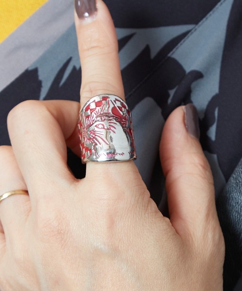 カヤ（カヤ）の「【カヤ】浮世色リング（リング・レディース・ブラック/ブルー/ピンク・FREE）」の3枚目の写真