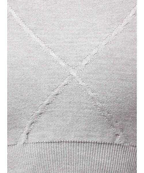 EATME（イートミー）の「【SETUP着用可】クロスケーブルニットTOP（ニット/セーター・レディース・オレンジ/オフホワイト/グレー/ブラック・FREE）」の18枚目の写真