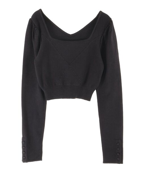 EATME(イートミー)の「【SETUP着用可】クロスケーブルニットTOP(ニット/セーター・レディース・オレンジ/オフホワイト/グレー/ブラック・FREE)」の8枚目の写真