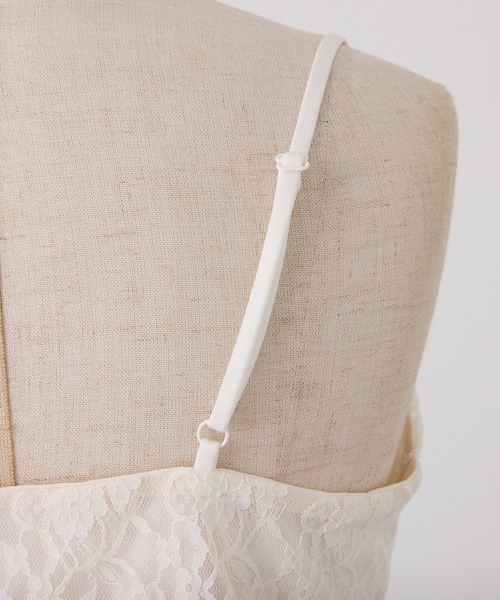 one after another NICE CLAUP(ワンアフターアナザーナイスクラップ)の「肩リボンキャミソール/取り外し可能(キャミソール・レディース・オフホワイト/アイボリー/ピンク・FREE)」の9枚目の写真