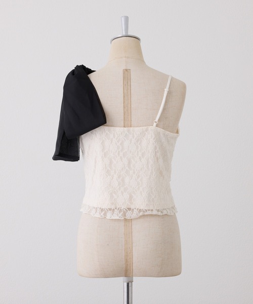 肩リボンキャミソール/取り外し可能（キャミソール）｜one after