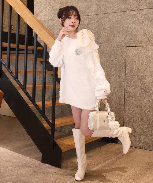 セール】肩リボンキャミソール/取り外し可能（キャミソール）｜one