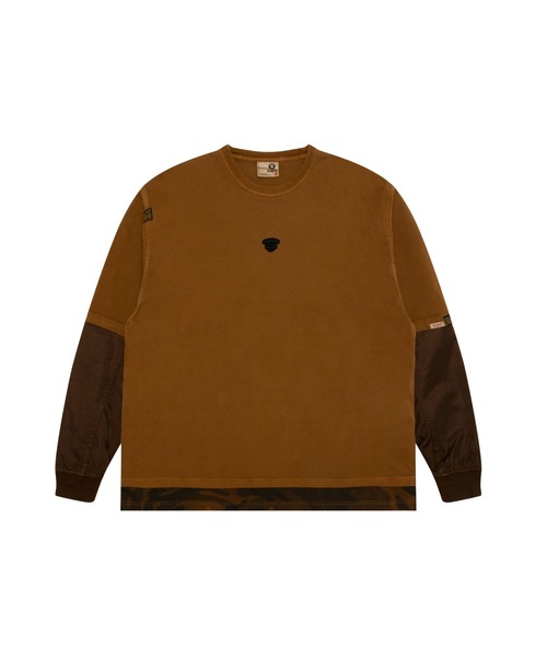 AAPE FAUX LAYERED LONG SLEEVE TEE（Tシャツ/カットソー）｜AAPE BY A