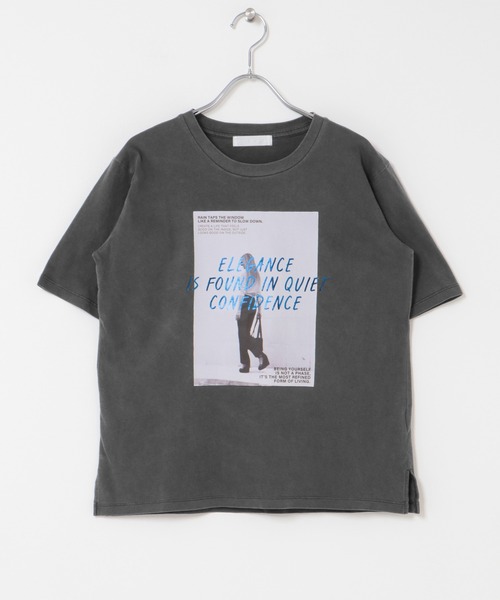 SENSE OF PLACE by URBAN RESEARCH（センスオブプレイスバイアーバンリサーチ）の「アソートフォトTシャツ(半袖)（Tシャツ/カットソー・レディース・チャコールグレー/オフホワイト/ライトベージュ・ONE）」の14枚目の写真
