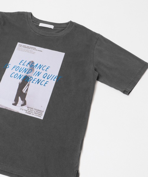 SENSE OF PLACE by URBAN RESEARCH（センスオブプレイスバイアーバンリサーチ）の「アソートフォトTシャツ(半袖)（Tシャツ/カットソー・レディース・チャコールグレー/オフホワイト/ライトベージュ・ONE）」の15枚目の写真
