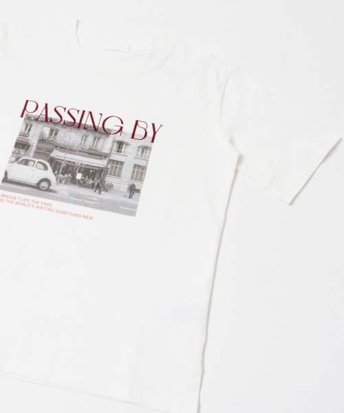 SENSE OF PLACE by URBAN RESEARCH（センスオブプレイスバイアーバンリサーチ）の「アソートフォトTシャツ(半袖)（Tシャツ/カットソー・レディース・チャコールグレー/オフホワイト/ライトベージュ・ONE）」の7枚目の写真