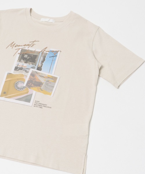 SENSE OF PLACE by URBAN RESEARCH（センスオブプレイスバイアーバンリサーチ）の「アソートフォトTシャツ(半袖)（Tシャツ/カットソー・レディース・チャコールグレー/オフホワイト/ライトベージュ・ONE）」の8枚目の写真