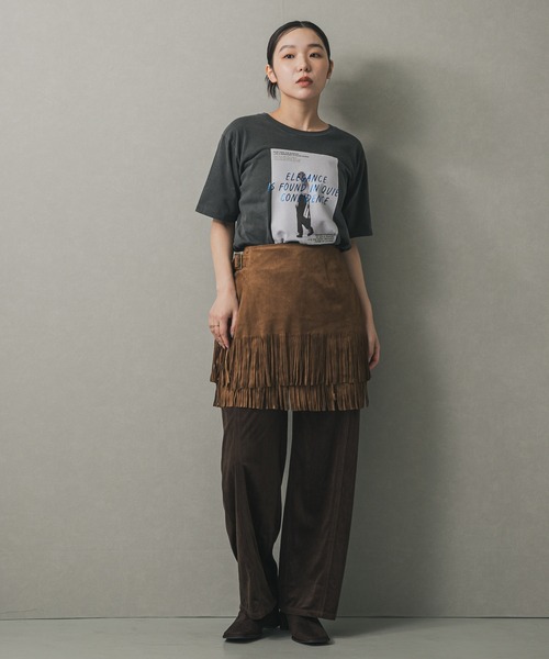 SENSE OF PLACE by URBAN RESEARCH（センスオブプレイスバイアーバンリサーチ）の「アソートフォトTシャツ(半袖)（Tシャツ/カットソー・レディース・チャコールグレー/オフホワイト/ライトベージュ・ONE）」の11枚目の写真