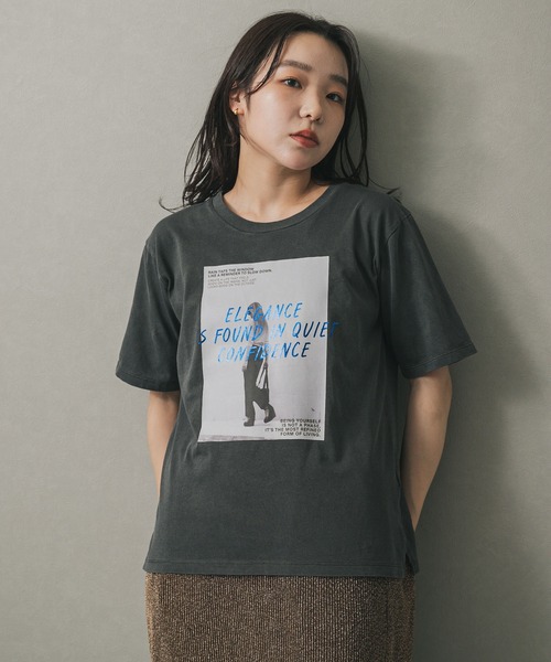 SENSE OF PLACE by URBAN RESEARCH（センスオブプレイスバイアーバンリサーチ）の「アソートフォトTシャツ(半袖)（Tシャツ/カットソー・レディース・チャコールグレー/オフホワイト/ライトベージュ・ONE）」の19枚目の写真