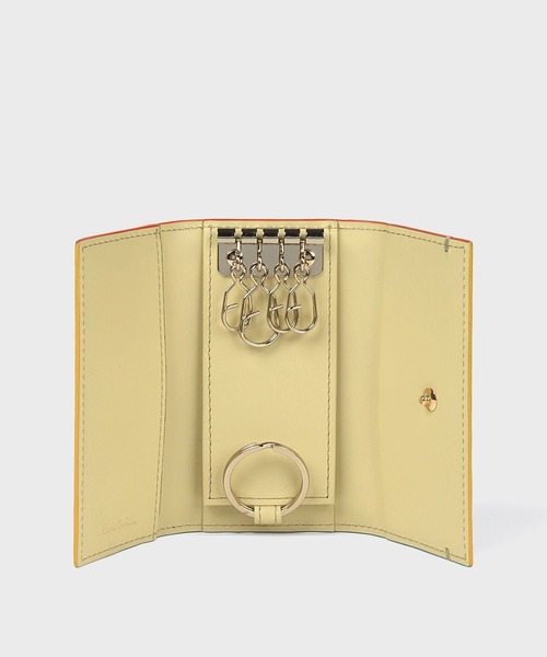 ポールスミス　キーケース【新品】 ハイライトステッチ キーケース（ブルー） ｜ポール・スミス