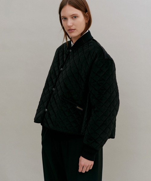 セール】Black Edition Velvet Panelled Bomber Jacket Womens