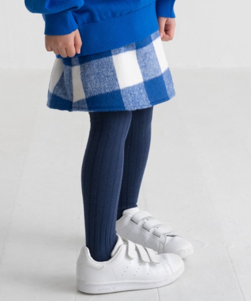 maarook(マルーク)の「リブタイツ(タイツ/ストッキング・キッズ・ネイビー/パープル/ホワイト/エンジ・S/XL/L/M)」の3枚目の写真