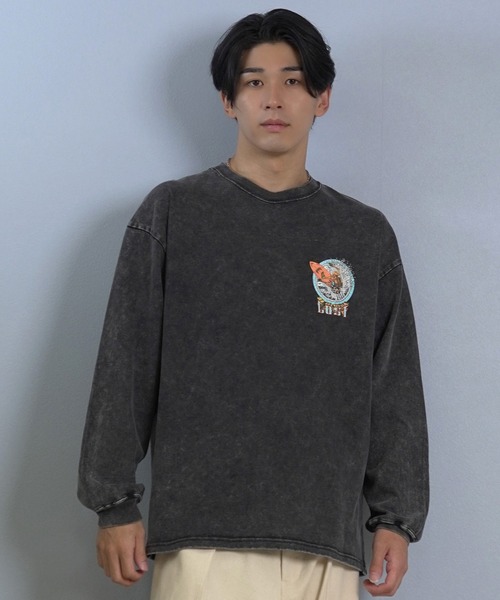 lost(ロスト)の「【ムラサキスポーツ限定】LOST/ロスト 長袖 Tシャツ ロンT バックプリント ヘビーウェイト L25F-2201(Tシャツ/カットソー・メンズ・ブラック/ホワイト・M/L/XL)」の11枚目の写真
